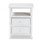 Baxton Studio Karsen ModernWhite Finished Wood 2-Drawer Nightstand 199-12246-ZORO - alternate 9